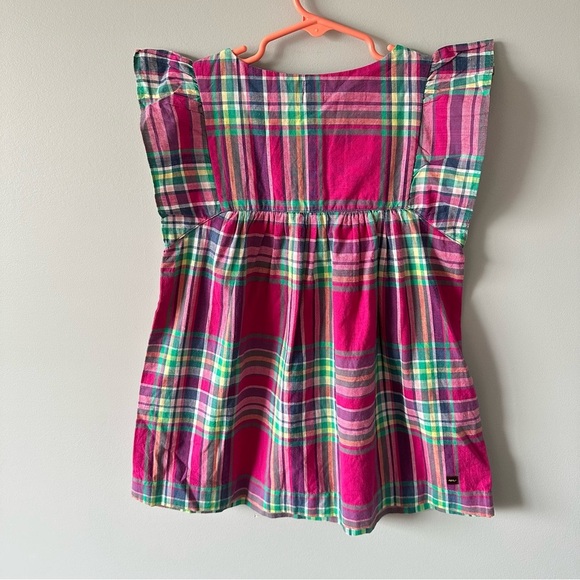 TEA COLLECTION Lucknow Plaid Tunic Dress - Orchid Girls 4 - Picture 6 of 9